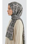 Lara Motif Patterned Cotton Shawl - Green - 3