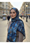 Müslüm, Floral Flower Patterned Wrinkled Shawl – Elegant, Non-Slip, Sweat-Resistant and Comfortable to Use 75 X 200 cm - 2