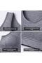 Women High Impact Racerback Sports Bra Push Up Gym Workout Top Yoga Running Training Fitness - 5