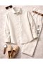 Men's Modal Fabric Textured Relaxed Fit Shirt - 4