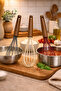 Wooden Handle Silicone Whisk Set 3-Piece Heat Resistant Non-Stick Kitchen Whisk - 2