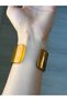 Amber Colored Bone Bracelet 17 cm Clamp - 2