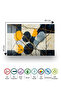Modern Abstract Geometric Pattern Tempered Glass Cutting Board 30X40 cm Size Uv Printing - Bckt069 - 7