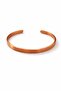 Handmade Unisex Copper Bracelet with Ayetel Kürsi Written Inside, Simple Daily Design