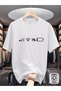 Men's Battery Icon Printed Oversize T-Shirt Loose Fit