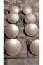 Ǝe Polyester Mineli Gold Button 27 Size 17 Mm, 8 Pieces