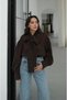 Brown Tie-Neck Blouse - 4