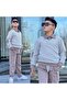 Boy's Shirt, Collared Sweater and Trousers Two-Piece Set - Holiday Wear - 2