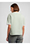 New Briana Women's Relaxed Fit Printed Crew Neck T-Shirt Blue - 4