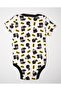 -Printed Short Sleeve Bodysuit Set of 2 Boy & Girl - Multicolor - 3