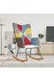 Scaun balansoar, mozaic, material textil - 2