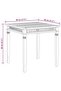 Garden Dining Table 80x80x80 cm Solid Teak Wood - 3
