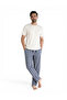 Beige Checkered Short Sleeve Jersey Pyjamas Set (100% Cotton)