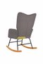 Scaun balansoar, mozaic, material textil - 5