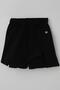 Girl's Shorts Skirt with Arma Accessories and Slits, Ages 9-14, Black - 3