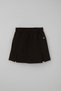 Girl's Shorts Skirt with Arma Accessories and Slits, Ages 9-14, Dark Brown