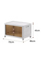 Single Layer Multi-Functional Foldable Storage Cabinet with Doors and Wheels (98L) - 2