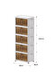 5 Layers Multi-Functional Foldable Storage Cabinet with Doors and Wheels (315L) - 2