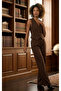 Premium Waistcoat Set Made of Special Textured Striped Fabric That Doesn't Rise at the Knees - 2