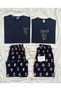 Daily Comfortable Cotton Printed Dear Couple Pajama Set (Set of 2) - 4