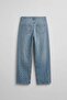 Men's Baggy Vintage Effect Jean Trousers Blue - 2