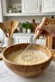 Stainless Steel Balloon Whisk with Wooden Handle - Egg and Cake Whisk 30 cm