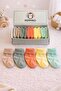 Organic Cotton Unisex 5-Piece Boxed Premium Newborn Baby Socks