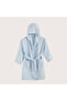 Little Basic Muslin Bathrobe Blue