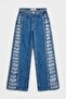 جينز نسائي أزرق T-9s6-4 Flare Fit بتصميم خاص - 6