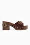 Edita Taba Belt Detailed Platform Heeled Women's Slippers - 2