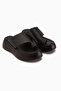 Carol Genuine Leather Black Flip Flops for Women - 4