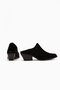 Lamai Genuine Leather Black Closed-Front Heeled Women's Slippers - 5