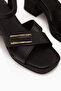 Gisella Black Heeled Women's Sandals - 5