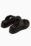 Carol Genuine Leather Black Flip Flops for Women - 7
