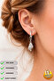 Steel Special Design Dangle Gift Shell Double Earrings, Does Not Tarnish or Fade