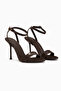 Jamila Brown Ankle Strap Thin Heeled Women's Shoes - 3