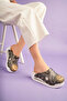 Patterned Airmax Sole Leather Sabo Slippers Orthopedic Hospital Doctor Nurse Chef Slippers - 3