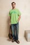 Samantho Men's Soft and Organic Cotton Washable Green T-Shirt with Print Detail - 3