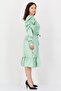 Women Solid Midi Dress, Mint - 3