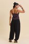 Comfortable Cut, Gathered Cuffs, Women's High Waist Trousers - 4