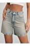 Women's Light Blue High Waist Denim Jean Shorts - 4
