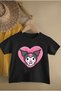 Kuromi Printed 100% Cotton Regular Fit Children's and Youth T-Shirt