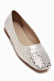 Lorin Silver Stone Women's Ballerinas