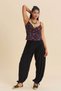 Comfortable Cut, Gathered Cuffs, Women's High Waist Trousers - 2