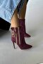 Oasis Buckle Detailed Bordo Suede - 3