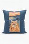 Cat Throw Pillow Cover
