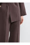 Brown Regular Fit Pleated Women's Fabric Trousers - 3
