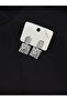 Jewelry Steel Silver Color Stone Earrings - 2