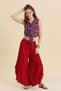 Normal Waist Asymmetrical Cut Women's Bohemian Trousers - 5