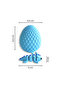 3D Printed Dragon Egg Toy – Twist Open Surprise Egg with Baby Dragon Inside (Sky - Blue) - 3